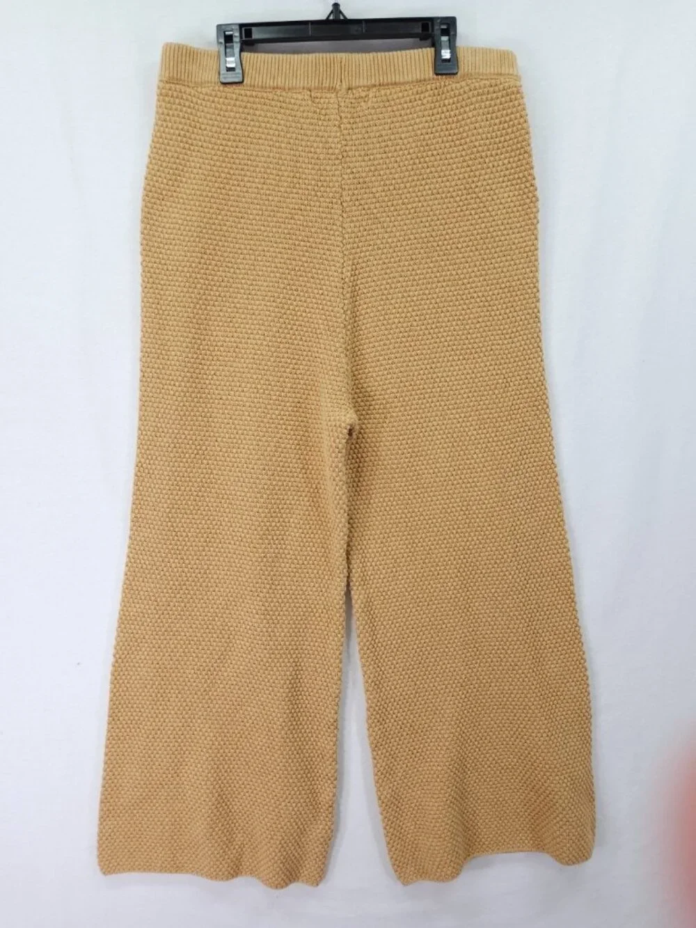 Free People Beach Chunky Knit Pants Womens Medium Crop Wide Leg Cozy Casual